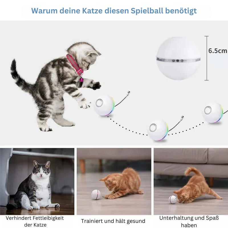 Interaktiver Spielball für Katzen