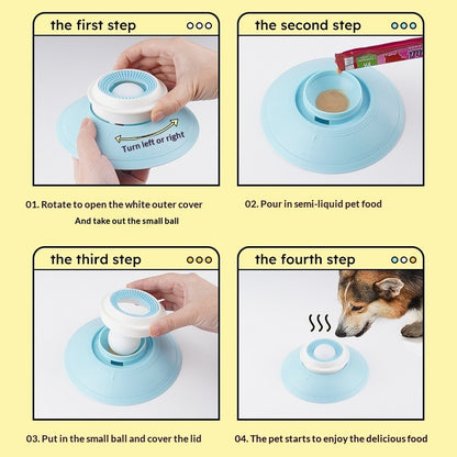 Hundesnack-Spender Leck-Schale Slow-Feeder