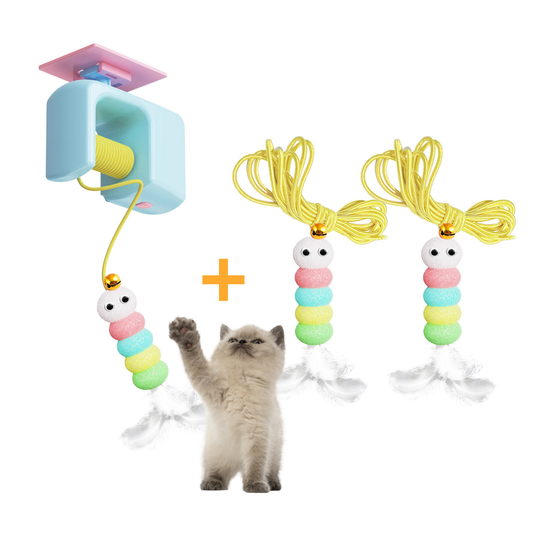 Elektrisches hängendes Katzenspielzeug mit Seilzug Katzen-Jojo für Türrahmen