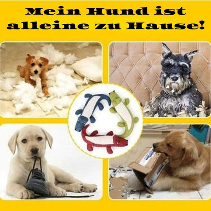 Krokodil - Hundespielzeug: Quietschendes Kauspielzeug zur Zahnreinigung