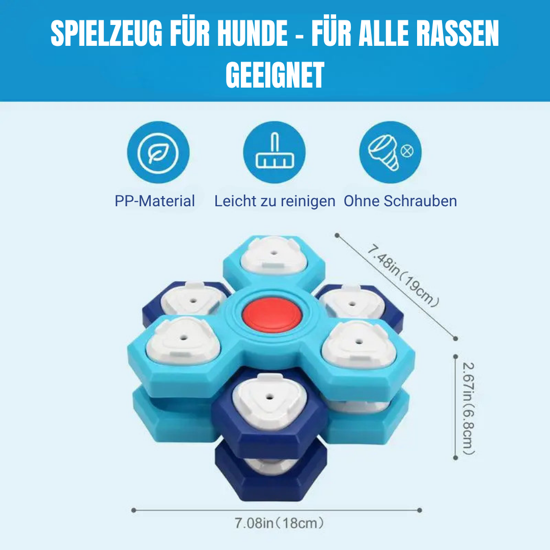Leckerli Spender für Hunde - Puzzle Slow Feeder - Rätselspielzeug - IQ Trainer