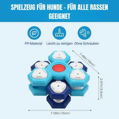 Leckerli Spender für Hunde - Puzzle Slow Feeder - Rätselspielzeug - IQ Trainer