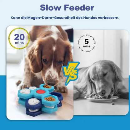 Leckerli Spender für Hunde - Puzzle Slow Feeder - Rätselspielzeug - IQ Trainer