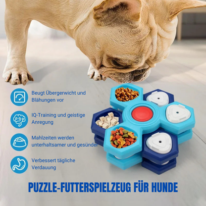 Leckerli Spender für Hunde - Puzzle Slow Feeder - Rätselspielzeug - IQ Trainer