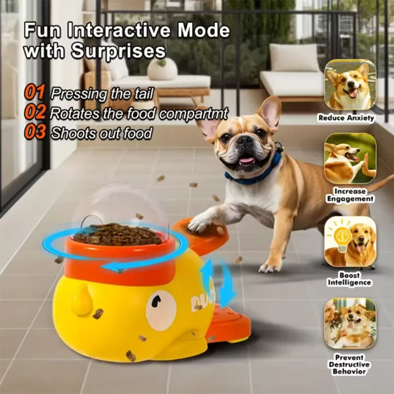 Interaktive Puzzle-Hunde-Futtermaschine mit rutschfester Unterseite