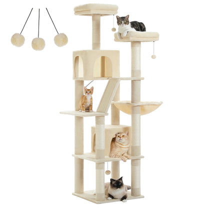 Katzenparadies - Mehrstöckiger Luxus Kletterturm für Hauskatzen