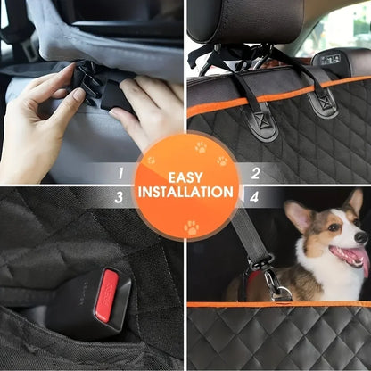 4-in-1 Premium Wasserdichte Autositzabdeckung für Hundetransport