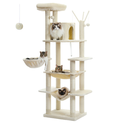 Katzenparadies - Mehrstöckiger Luxus Kletterturm für Hauskatzen