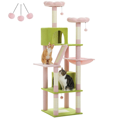 Katzenparadies - Mehrstöckiger Luxus Kletterturm für Hauskatzen