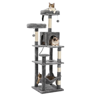 Katzenparadies - Mehrstöckiger Luxus Kletterturm für Hauskatzen