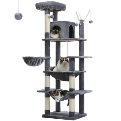 Katzenparadies - Mehrstöckiger Luxus Kletterturm für Hauskatzen