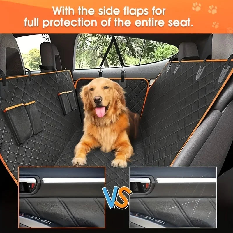 4-in-1 Premium Wasserdichte Autositzabdeckung für Hundetransport