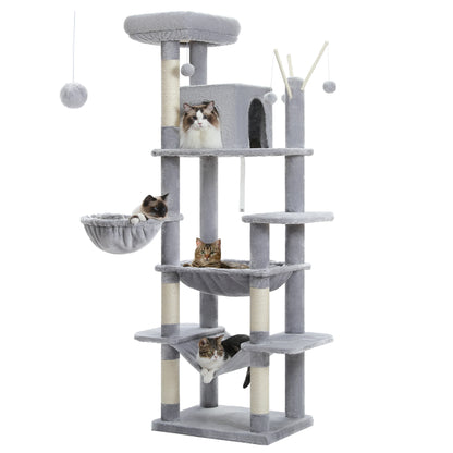 Katzenparadies - Mehrstöckiger Luxus Kletterturm für Hauskatzen