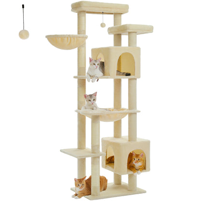 Katzenparadies - Mehrstöckiger Luxus Kletterturm für Hauskatzen