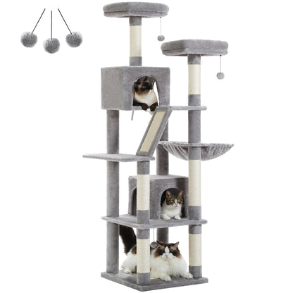 Katzenparadies - Mehrstöckiger Luxus Kletterturm für Hauskatzen