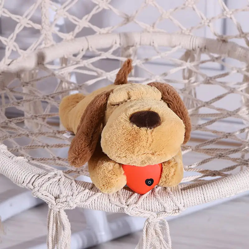 Hunde Baby Nela -  Beruhigungs-Plüschtier für Haustiere mit Herzschlag